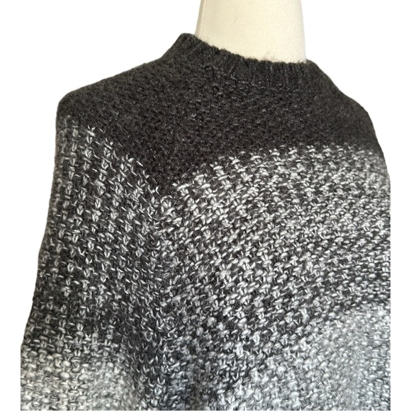 MNG Wool Blend Sweater Oversized Chunky Gradient Pullover Neutral, Size XS - Picture 5 of 14